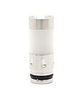 Drip Tip 510 bi-matière Inox + PMMA