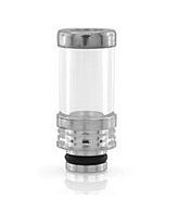 Drip Tip 510 bi-matière Pyrex + Inox